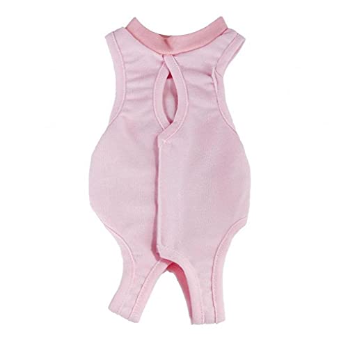 Traje de recuperación quirúrgica Profesional para heridas Abdominales después del Desgaste de la cirugía - Lavable a máquina - Kittens Ropa fisiológica (s Rosa)
