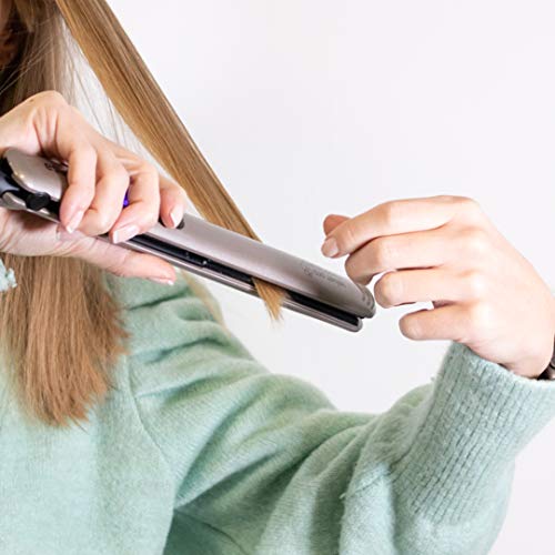 Ufesa PP5500 Velvet Pro Plancha para el Pelo, Gris, recubierta de nanocerámica profesional, para un alisado profesional, Doble función: liso y rizado, Gris