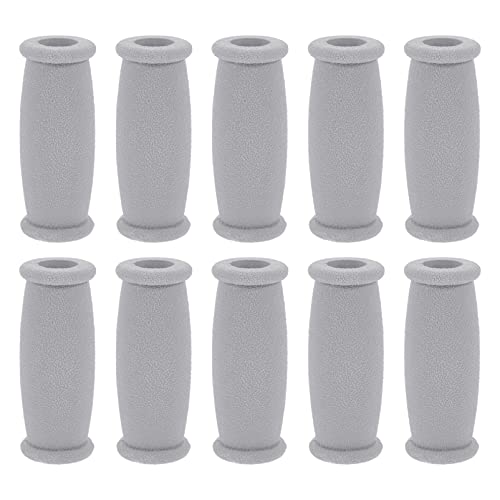 ULTECHNOVO Almohadones de Agarre de Mano Muleta de Goma Funda de Agarre de Mano Se Adapta a Muletas de Aluminio Estándar 10 Piezas
