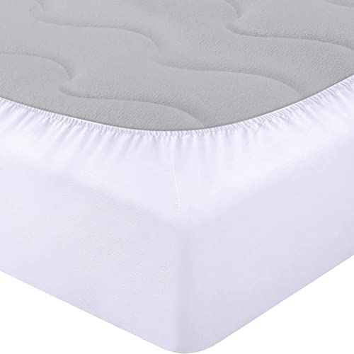 Utopia Bedding Impermeable Protector De Colchón De Bambú 150 x 200 x 30 cm, Funda De Colchón Premium, Transpirable, Estilo Ajustado Todo Elástico