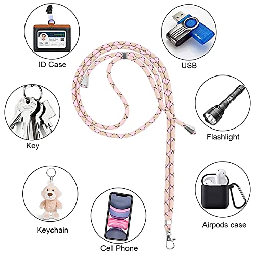 Vauki Cordón para Universales Celular Teléfono Cadena, Correa de Cuello Cuerda para Móvil Colgante Nylon Ajustable Desmontable para la Mayoría de los Teléfonos para iPhone Samsung Xiaomi