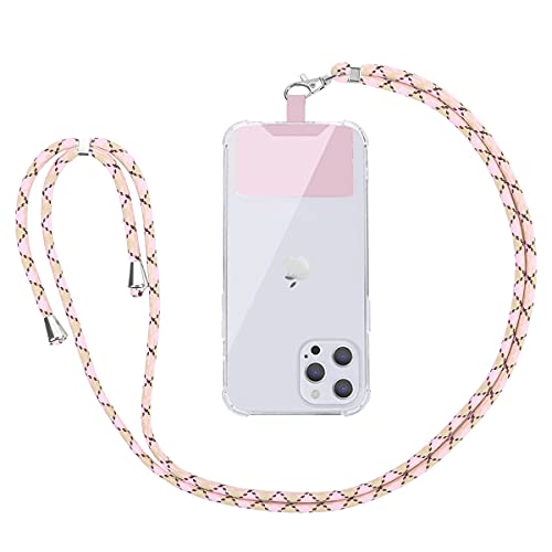 Vauki Cordón para Universales Celular Teléfono Cadena, Correa de Cuello Cuerda para Móvil Colgante Nylon Ajustable Desmontable para la Mayoría de los Teléfonos para iPhone Samsung Xiaomi