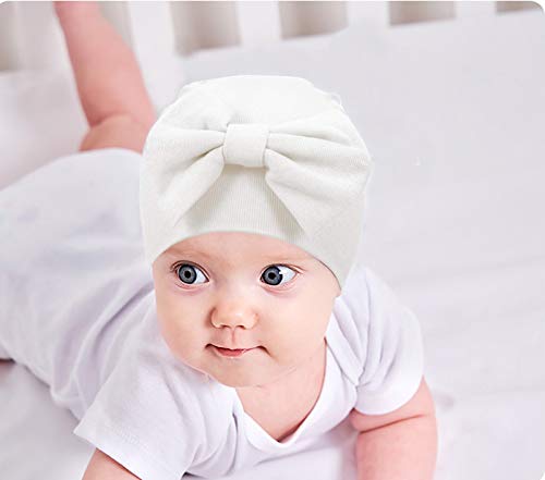VUCDXOP 3 Unids Recién Nacido Beanie Sombrero Algodon Gorritos bebé niño Gorro de algodón para 0-6 Meses bebé