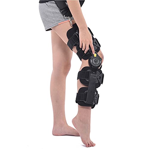 WANGXNCase Soporte De Rodilla Ajustable, Rodillera Postoperatoria para Estabilización De Recuperación, Estabilizador De Soporte Ortopédico Médico Ajustable Después De La Cirugía, Tamaño Universal