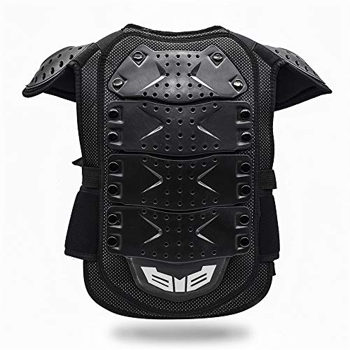 WOSAWE Chaleco de Protector para Niño Niña Deportiva Profesional de Columna Vertebral Armadura del Pecho para Motocicleta Ciclismo Patinaje Esquiar M