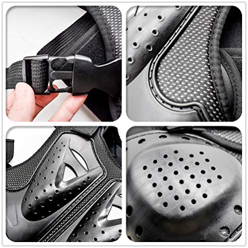 WOSAWE Chaleco de Protector para Niño Niña Deportiva Profesional de Columna Vertebral Armadura del Pecho para Motocicleta Ciclismo Patinaje Esquiar M
