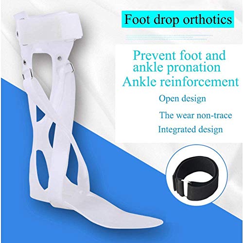 Wxnnx AFO Brace - Férula de Soporte de pie caído Soporte de corrección postural - Soporte médico de ortesis de Tobillo y pie para Hombres y Mujeres,Right,S