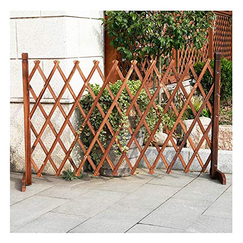 WXQIANG Valla de Madera for jardín de Flores de Reparto telescópica piquete Esgrima Soporte for Mascotas barandilla de protección, 4 tamaños (Color : 1PC, Size : 200X65CM)