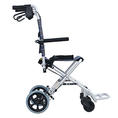 XYLUCKY Carro Portátil Plegable - Aluminio Giratorio Médico de 4 Ruedas con Asiento Y Doble Freno - Mobility Aid para Adultos, Personas Mayores, Personas Mayores Y Personas con Discapacidades