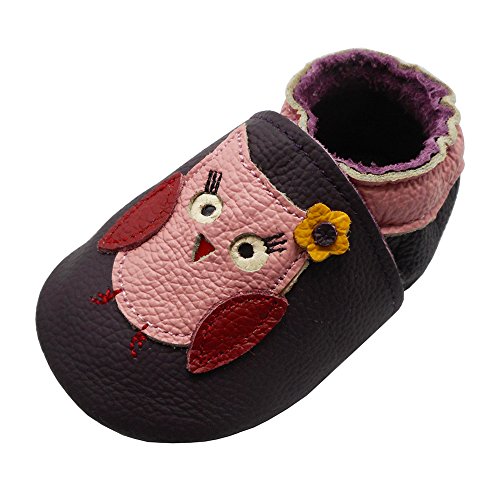 YIHAKIDS C-NP079-XL, Primer Zapato de Andador Unisex niños, Dunkel Violett, 24/25 EU
