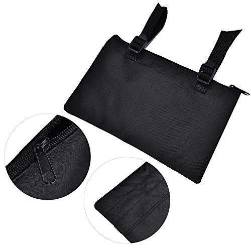 Yinhing Bolsa para reposabrazos, Organizador para sillas de Ruedas Accesorios para el Almacenamiento de apoyabrazos para sillas eléctricas, manuales o eléctricas(Negro)