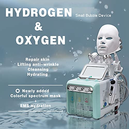 YJF-MRY 8-En-1 Hydro Oxygen Facial Machine Multifuncional Face Cleansing Beauty Machine EMS Hidratación No Invasiva para El Rejuvenecimiento del Estiramiento De La Piel