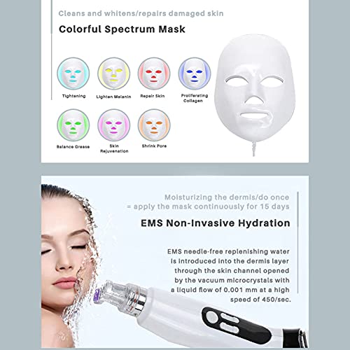 YJF-MRY 8-En-1 Hydro Oxygen Facial Machine Multifuncional Face Cleansing Beauty Machine EMS Hidratación No Invasiva para El Rejuvenecimiento del Estiramiento De La Piel