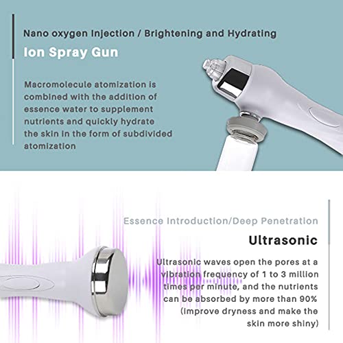 YJF-MRY 8-En-1 Hydro Oxygen Facial Machine Multifuncional Face Cleansing Beauty Machine EMS Hidratación No Invasiva para El Rejuvenecimiento del Estiramiento De La Piel