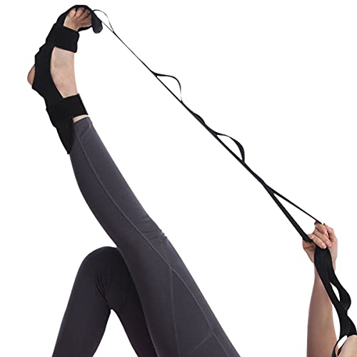 Yoga Correas Elástica Banda, Banda de Ejercicio Correa de Yoga Correa de Cinturón de Yoga Ajustable Correas de Fitness, para Estiramiento de Yoga, Pilates, Danza, Fascitis Plantar y Fisioterapia