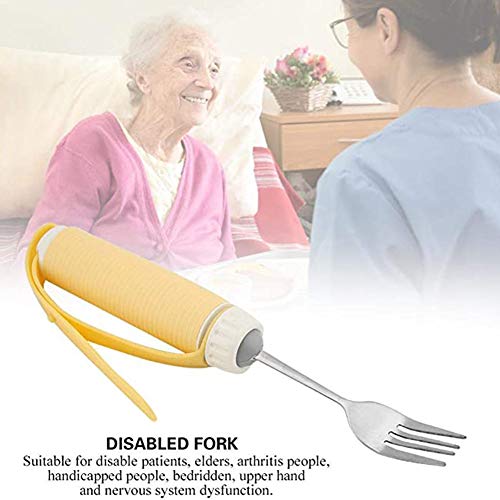 YUXINCAI Cuchara Giratoria Plegable para Cubiertos con Agarre para Discapacitados O Que Sufren, con Temblores Y Manos Temblorosas Vajilla Especial para Ancianos Cuchara Ajustable Palillos De Tenedor