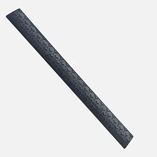 ZALNVEY Rampa de Entrada a Tiendas de hoteles y supermercados, Textura de patrón Triangular, Material de Goma sólida, rampa de umbral Interior, elevación de 1 cm a 5 cm, Negro