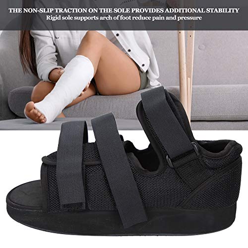 Zapato post-operatorio, 1 pieza de calzado Protección para los pies Bota moldeada Calzado post-operatorio moldeado Bota para caminar Bota de apoyo ortopédico con punta cuadrada(S)