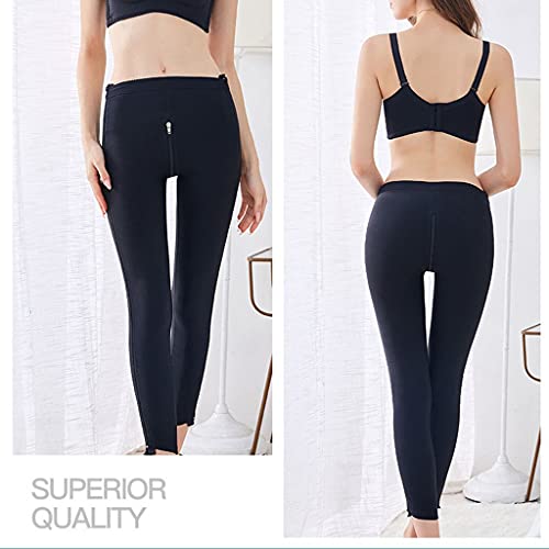 ZAYZ Cremallera Completa Control de Barriga Polainas para Mujeres Cintura Alta Fajas Liposuccion Compresión Levantador de Glúteos Muslo Adelgazante Pantalones, Fase 1 (Color : Nero, Size : XXL)