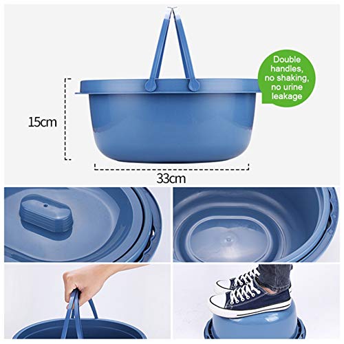 ZWYSL Sillas de Ruedas Baño Aseo Hombre de la Silla de baño y WC El Asiento del Inodoro se Puede Sacar fácilmente Plegable portátil Durablefolding IR al baño (Color : B)