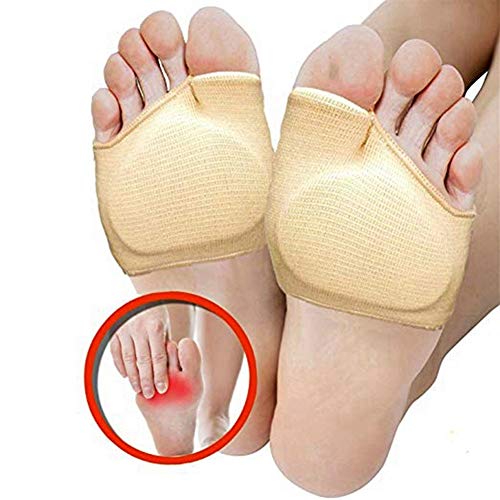 1 par de huesos de ratón Manguito La mitad-dedo del pie del juanete del gel del cojín Y Medio Pad, calcetines de soporte, prevenir callos y ampollas, heridas proteger, y aliviar el pulgar Corrección V