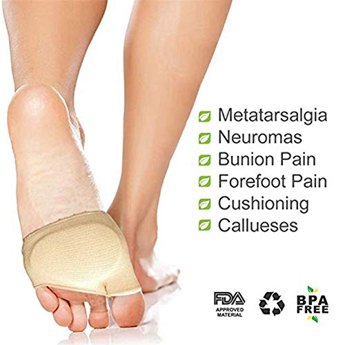 1 par de huesos de ratón Manguito La mitad-dedo del pie del juanete del gel del cojín Y Medio Pad, calcetines de soporte, prevenir callos y ampollas, heridas proteger, y aliviar el pulgar Corrección V