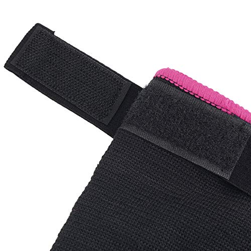1 Par Rodilleras Deportivas de Esponja Apoyo de la Rodilla Unisex para Crossfit Voleibol Bicicleta Baloncesto Rosa L
