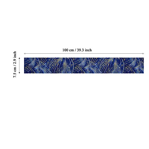 10 piezas Tela algodón Telas Japonés Bronceadora Estampada Tiras de Patchwork 7,5 x 100 cm Algodón Para Coser DIY Telas Decorativas Costura Retales Tela Quilting Scrapbooking (Azul Navyblue)