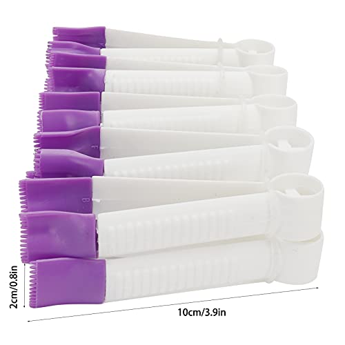 10 pinzas de encaje para tartas, pinzas de encaje con dientes dentados para decoración de bordes de tartas con fondant, molde de plástico con abrazadera para galletas para la cocina del hogar