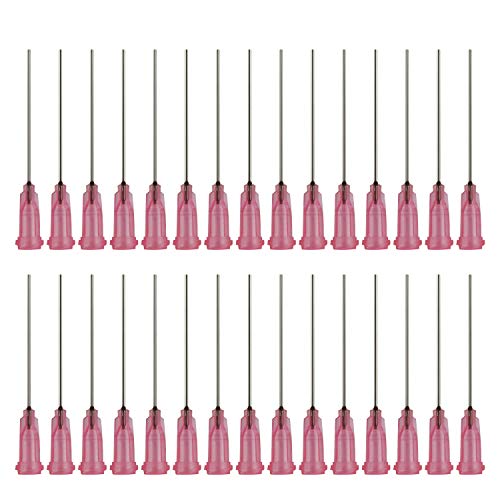 100pack Blunt Tip Needles para Experimentos, Uso industrial (20G-0.9 * 38mm) Agujas de punta roma, aguja roma, agujas dispensadoras de plástico industrial, punta roma