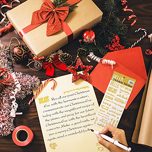 12 Hojas Pegatinas autoadhesiva Pegatinas Letras Dorado Pegatinas Scrapbooking Etiqueta Adhesiva Brillante Ideal para Decorar Agendas, Cuadernos, Calendario, Planificadores Semanales y Tarjetas