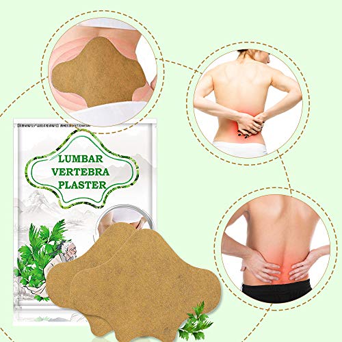 12 Pegatinas Parche para Aliviar El Dolor, Parche Autocalentable, Parche Lumbar Autocalentables de Ajenjo Natural, para Aliviar El Dolor De Espalda Dolor De Cuello Dolor De Hombro