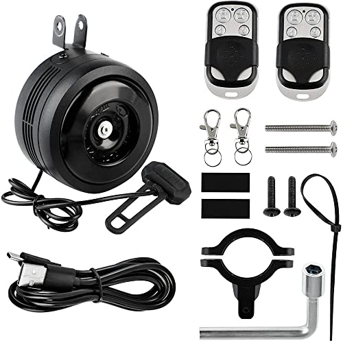 125db USB Recharged Bicycle Electric Bell Motorcycle Scooter Electric Bike Horn Safe Anti-Theft Alarm Bell Super Loud 1300mAH 1 Only Horn