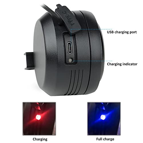 125db USB Recharged Bicycle Electric Bell Motorcycle Scooter Electric Bike Horn Safe Anti-Theft Alarm Bell Super Loud 1300mAH 1 Only Horn