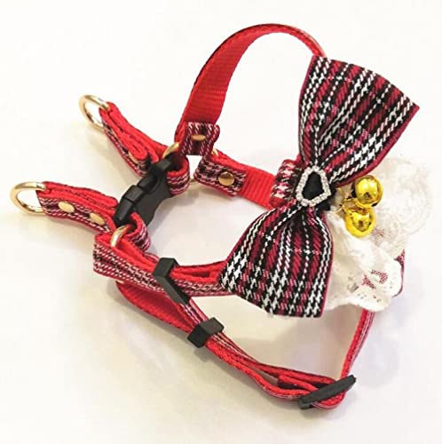 2 Pack Pet Cat Dog Safety Traction Belt Harness Collar Puppy Dog Collar Leash For Small Medium Animals Pet Walking Harness-2_L_38-59CM