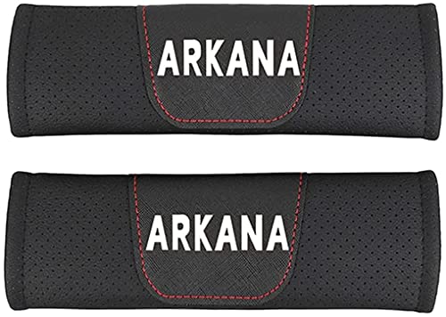 2 Piezas Fibra Carbono Coche Cinturón Seguridad Almohadillas Protectoras Hombro para Renault Arkana, Hombreras de fibra de carbono estilo de coche