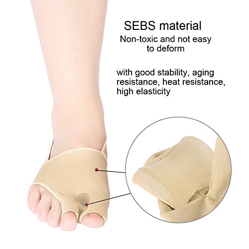 2 separadores de dedos de los pies, ortopédicos, muy suaves, cómodos y de larga duración, corrector ultrafino contra el dolor del dedo del pie (L(40-45))