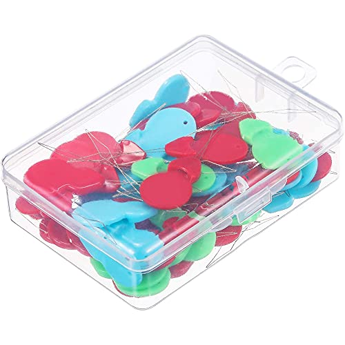 20 Piezas Enhebradores de Agujas de Plástico con Caja Transprente, Colores Variados