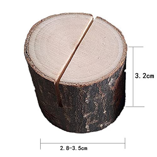 20 pzas Portatarjetas de Madera, Soporte para Tarjetas de Números, Soporte para Tarjetas de Notas, Portatarjetas con Nombre Portatarjetas de Madera Portapapeles para Decoraciones de Bodas y Fiesta