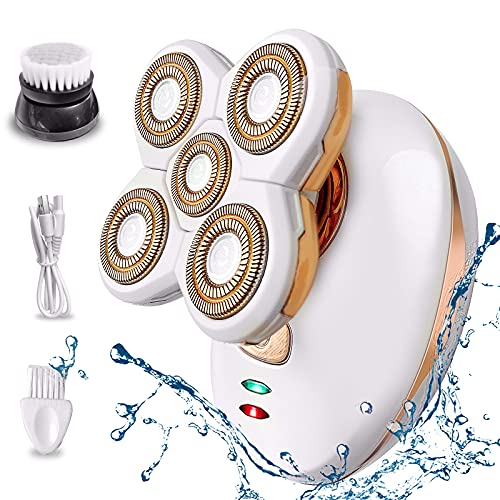 2021 Upgrade - Afeitadora eléctrica para mujer, sin dolor, impermeable, depiladora para el cuerpo femenino, recargable e inalámbrica, recortadora para piernas, cara, cuerpo, axilas