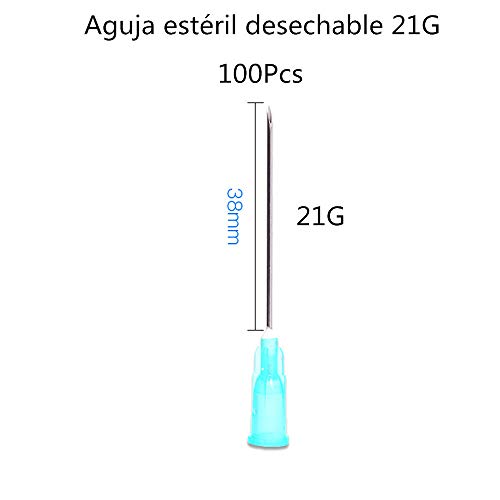 21G x (0.80x38mm) 100 piezas/paquete