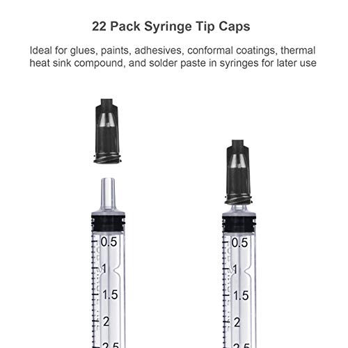 22 jeringas de plástico de 3 ml sin aguja con medición, sin aguja, aptas para laboratorios científicos, rellenar y medir líquidos, alimentar mascotas, aceite o aplicador de pegamento (3 ml)
