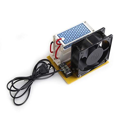 220V 10g / h Generador de Ozono Esterilizador de Aire Placa de Cerámica Doble Ozonizador Con Ventilador Para Secadora, Lavavajillas, Refrigerador(EU 220V)