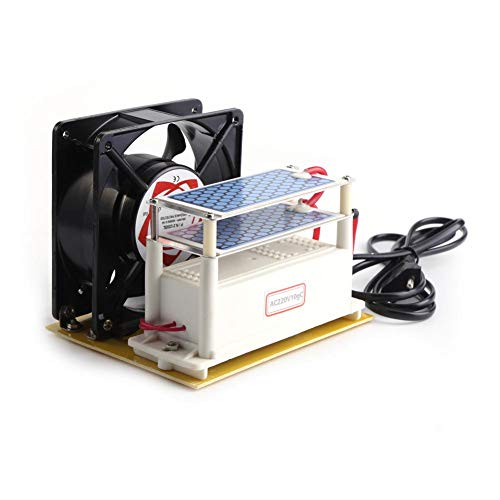 220V 10g / h Generador de Ozono Esterilizador de Aire Placa de Cerámica Doble Ozonizador Con Ventilador Para Secadora, Lavavajillas, Refrigerador(EU 220V)