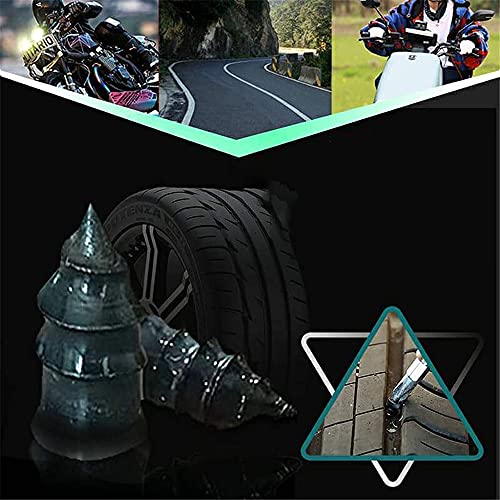 25 Piezas Reparación de Neumáticos al Vacío,Reparación de Neumáticos Clavo de Goma,Herramienta Reparación Rápida,Repare Los Orificios de Los Neumáticos de 0,1 ~ 3 mm,para Auto Motocicleta Reparación