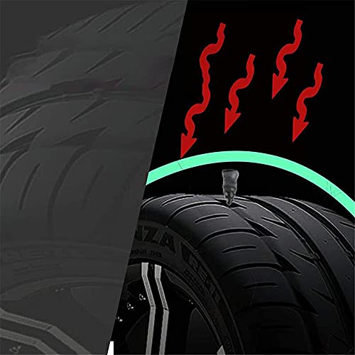 25 Piezas Reparación de Neumáticos al Vacío,Reparación de Neumáticos Clavo de Goma,Herramienta Reparación Rápida,Repare Los Orificios de Los Neumáticos de 0,1 ~ 3 mm,para Auto Motocicleta Reparación