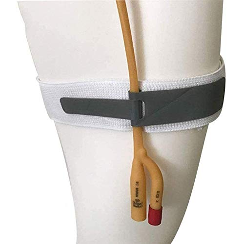 2pcs catéter de sujeción durante el titular de la pierna de la banda de orina de drenaje bolsa de titular correas con la venda del abrigo Suministros suave tela elástico for la incontinencia urinaria