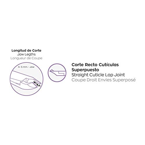 3 Claveles Alicate para Cutículas, Acero de Carbono - (10cm), para Cortar y Remover Cutículas Uñas, Manicura, Niquelada