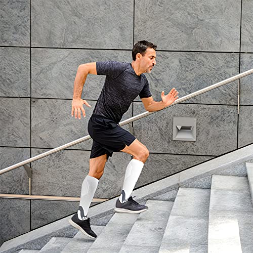 3 Pares Calcetines de compresión Medias de compresión para Hombres y Mujeres deporte trotar correr volar viajar embarazo y aumentar la circulación sanguínea la regeneración