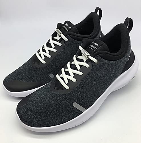 3 Pares Cordones Elásticos para Zapatillas, Cordones Elásticos Sin Nudo con Hebilla Metal para Zapatos Cordones de Zapatos Redondos para Niños,Adulto,Ancianos,Discapacitado,Corredores 105cm 4.5mm Gris